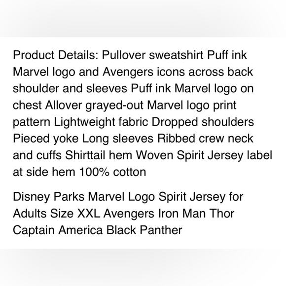 Unisex Disney Parks Marvel Spirit Jersey - Picture 6 of 6